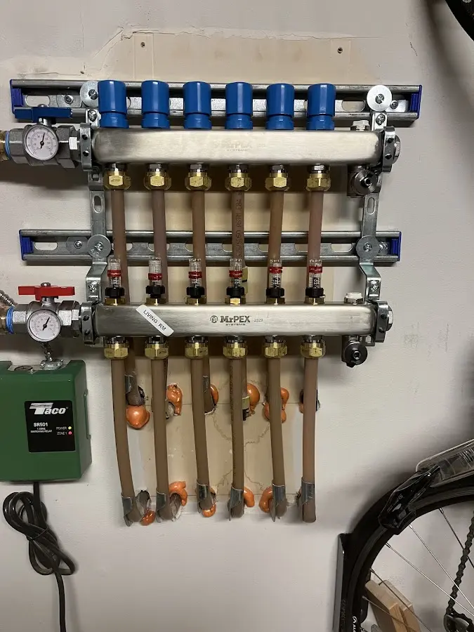 Plumber performing Gas Line Installation at a residential property in El Dorado Hills